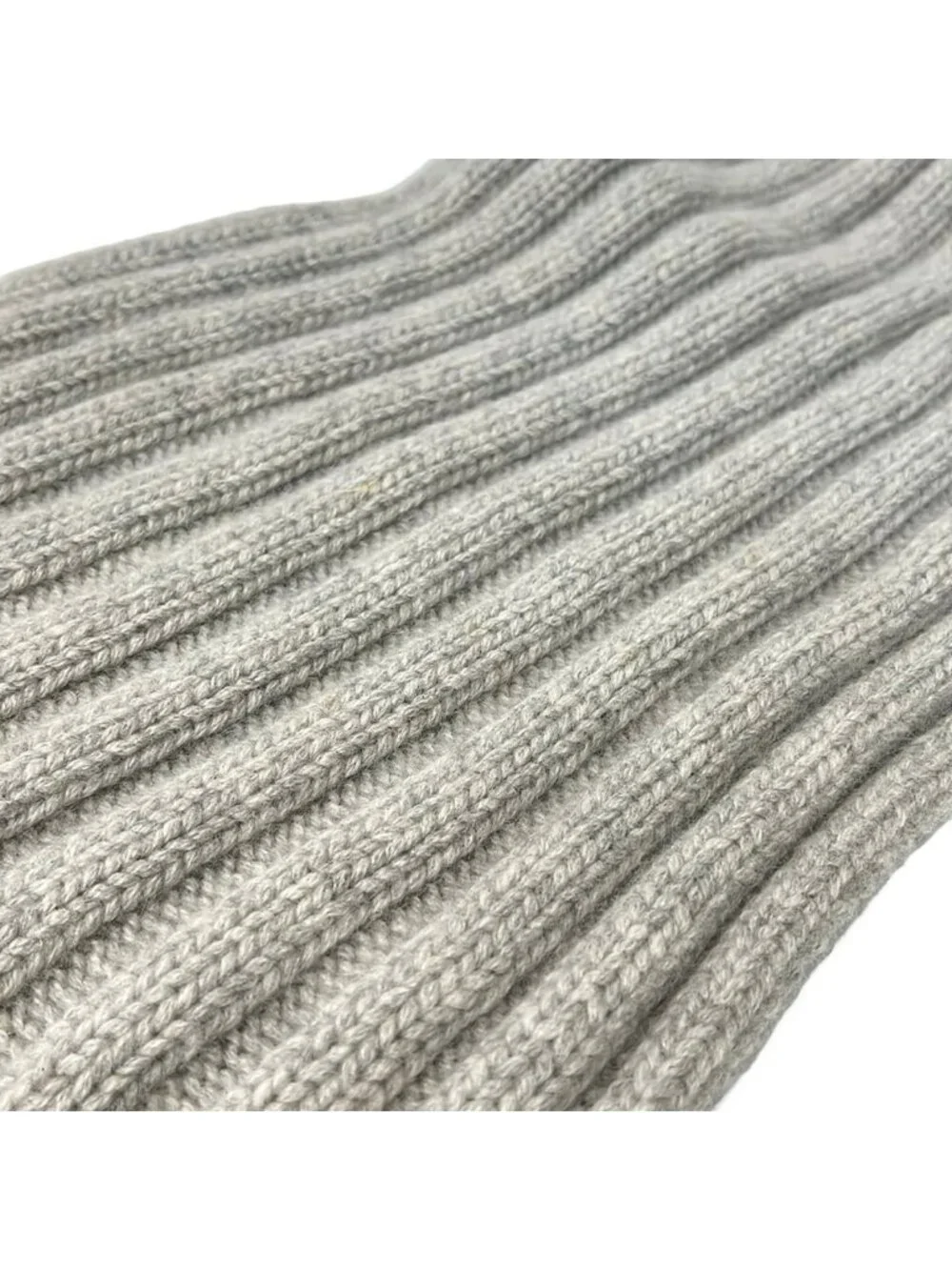 Chanel Scarf Sports Line Light Gray Cashmere